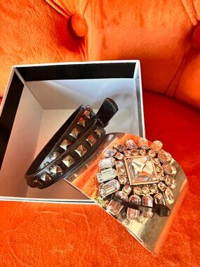 Set Of Two Punk Grunge Bracelet/Cuff - New